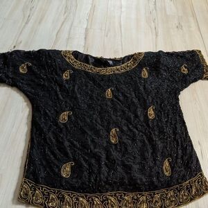Jewel Queen vintage women’s medium top rhinestone‎